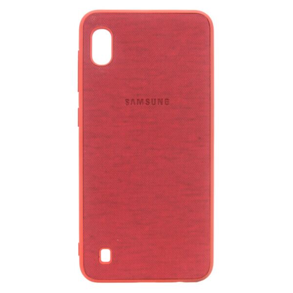 

TPU чехол Textile Logo для Samsung Galaxy A10 (A105F) (Красный)