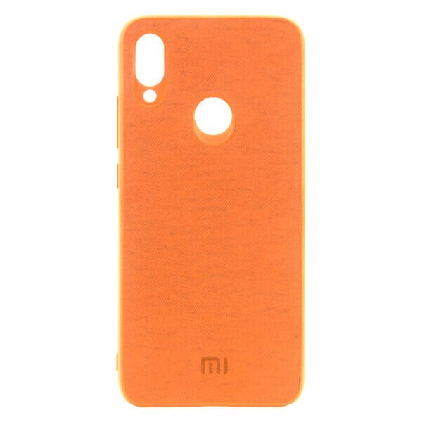 

TPU чехол Textile Logo для Xiaomi Redmi 7 (Оранжевый)
