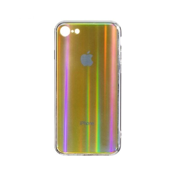 

Стекляный чехол Rainbow Series для Apple iPhone 7G/8G (Золотой)