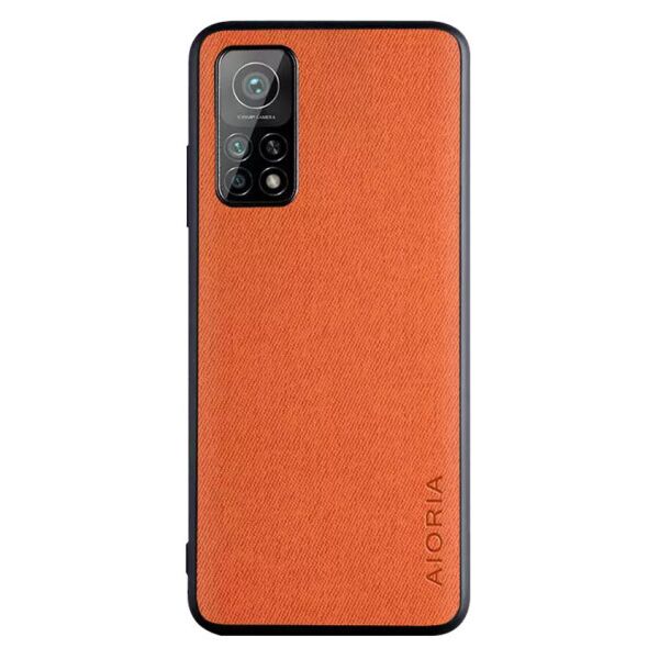 

джинсовый AIORIA Textile для Xiaomi Mi 10T / Mi 10T Pro (Оранжевый)