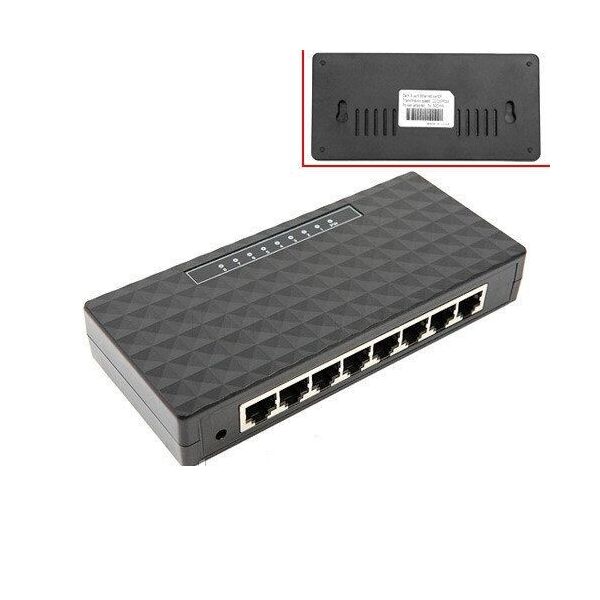 

Коммутатор сетевой 8-портовый SKL RJ45 свич свитч switch 10100 Мбс