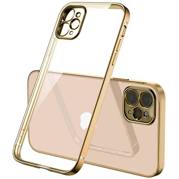 

Чехол Turister для Iphone 12 Pro Max силиконовый с окантовкой Золотой (41565Gld12)