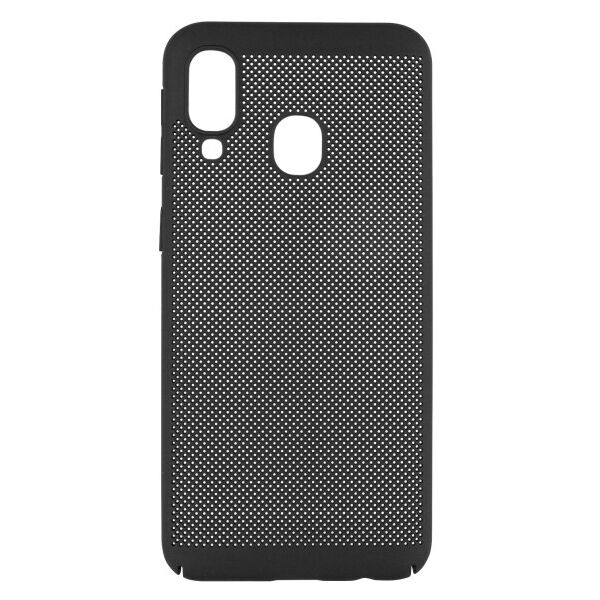 

Ультратонкий дышащий чехол Grid case для Samsung Galaxy A40 (A405F) (Черный)