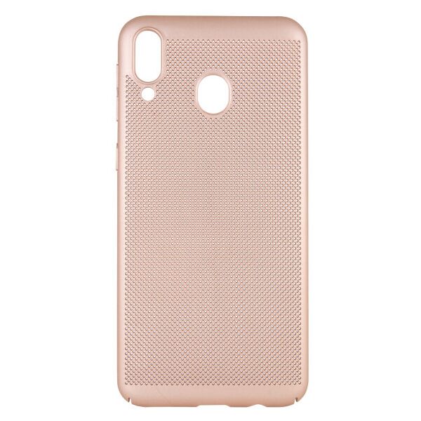 

Ультратонкий дышащий чехол Grid case для Samsung Galaxy M20 (Золотой)
