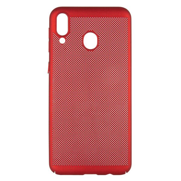 

Ультратонкий дышащий чехол Grid case для Samsung Galaxy M20 (Красный)
