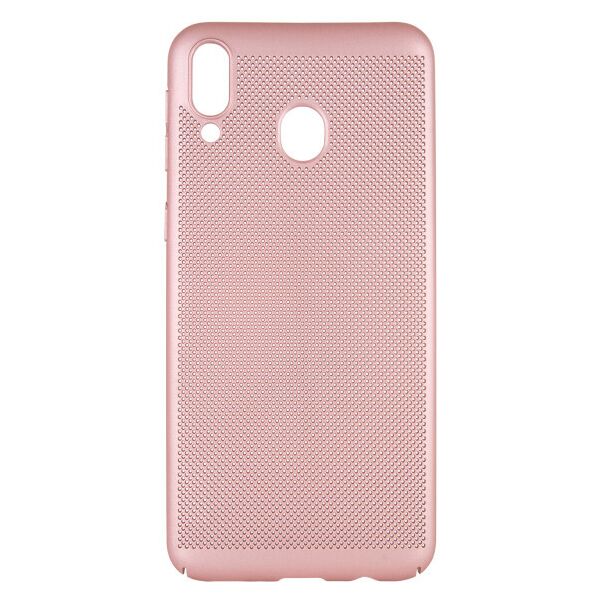 

Ультратонкий дышащий чехол Grid case для Samsung Galaxy M20 (Розовый)
