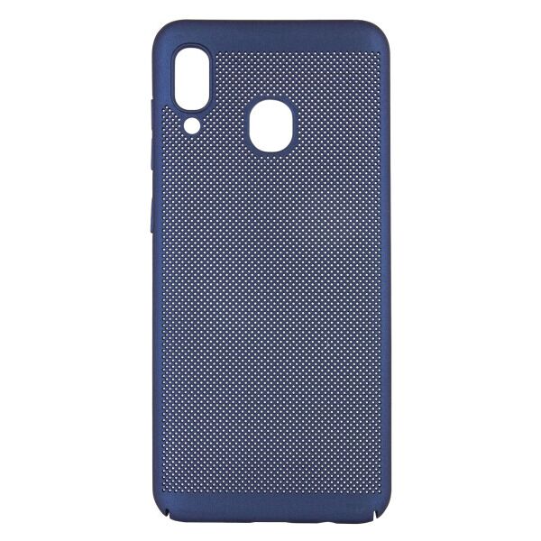 

Ультратонкий дышащий чехол Grid case для Samsung Galaxy A20 / A30 (DarkBlue)