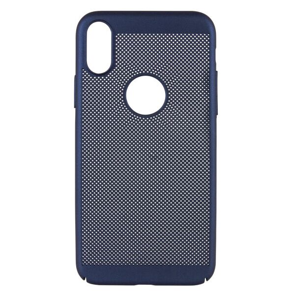 

Ультратонкий дышащий чехол Grid case для Apple iPhone XS Max (6.5") (DarkBlue)