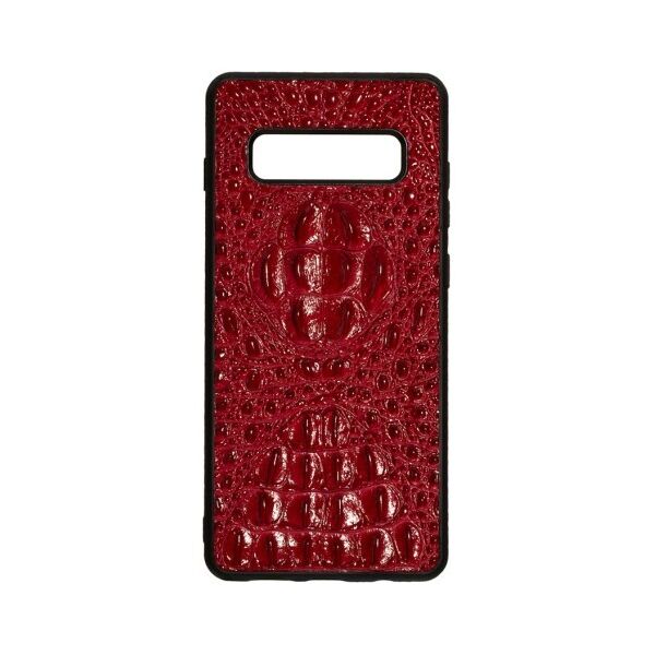 

Задняя Накладка Genuine Leather Horsman for Samsung S10 Plus (Красный)