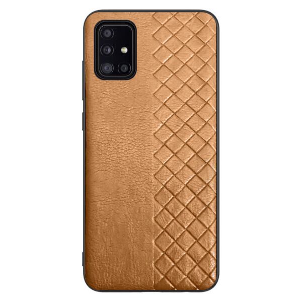 

Кожаная накладка WeaveSide (PU) для Samsung Galaxy A51 (Sienna)