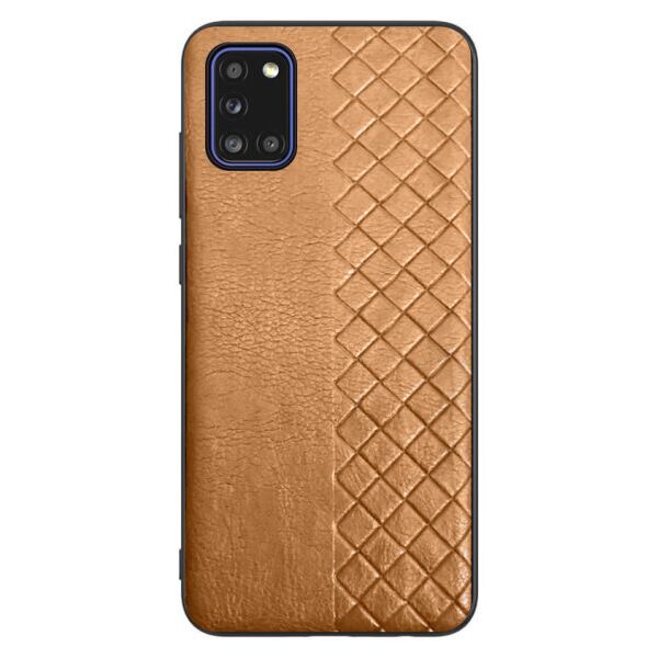 

Кожаная накладка WeaveSide (PU) для Samsung Galaxy A31 (Sienna)