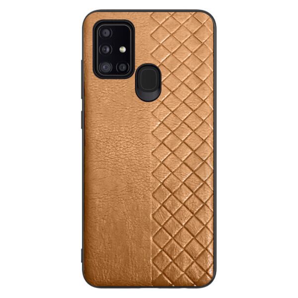

Кожаная накладка WeaveSide (PU) для Samsung Galaxy A21s (Sienna)