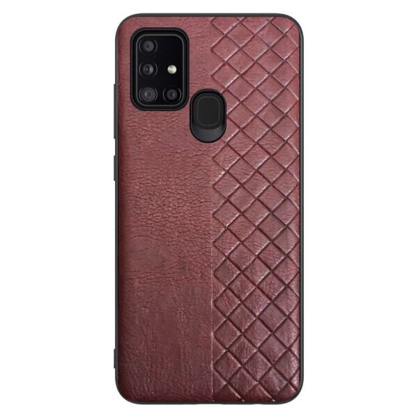 

Кожаная накладка WeaveSide (PU) для Samsung Galaxy A21s (Коричневый)