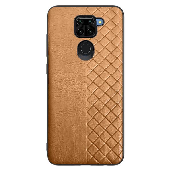 

Кожаная накладка WeaveSide (PU) для Xiaomi Redmi Note 9 / Redmi 10X (Sienna)