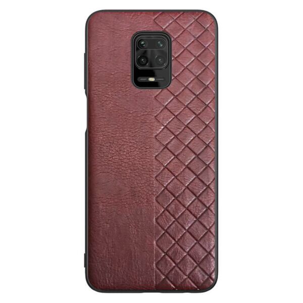 

Кожаная накладка WeaveSide (PU) для Xiaomi Redmi Note 9s / Note 9 Pro / Note 9 Pro Max (brown)