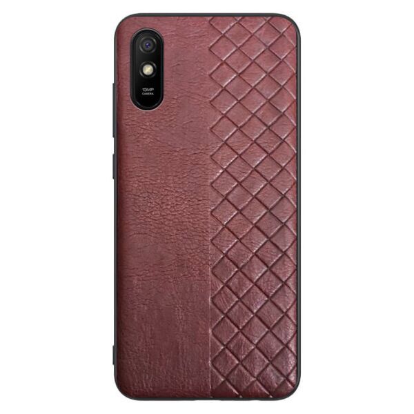 

Кожаная накладка WeaveSide (PU) для Xiaomi Redmi 9A (Коричневый)