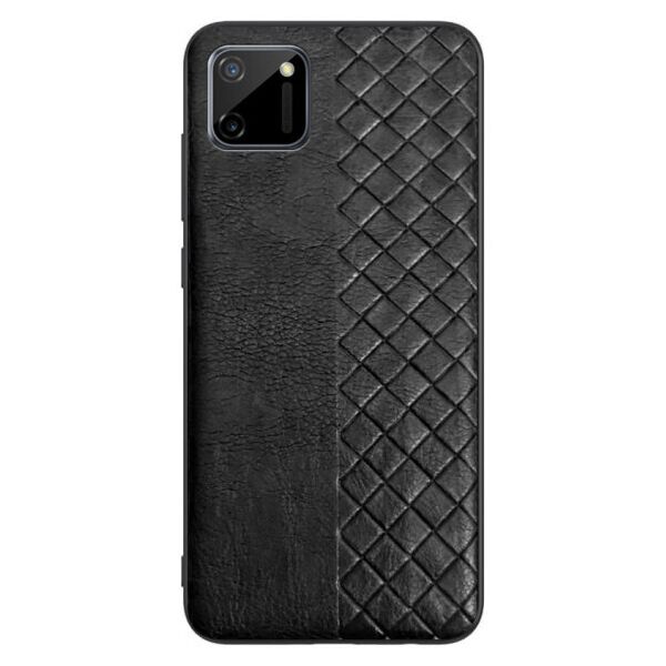 

Кожаная накладка WeaveSide (PU) для Realme C11 (Черный)