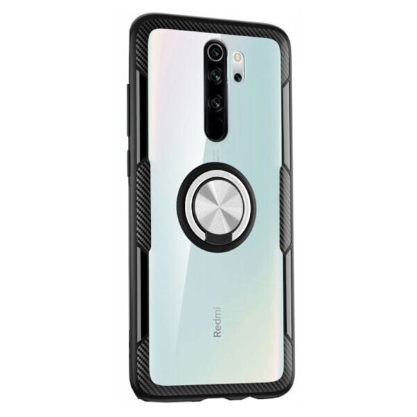 

Противоударный чехол Deen CrystalRing под магнитный держатель для Xiaomi Redmi Note 8 Pro (Прозрачный / Черный)