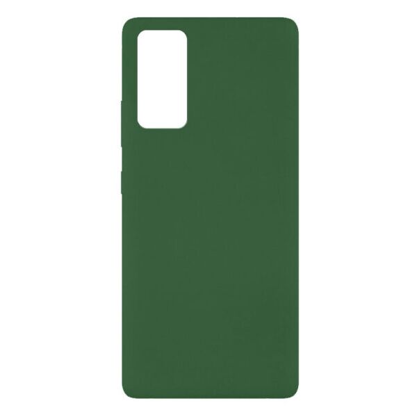 

Чехол Original Silicone Cover с закрытым низом для Samsung Galaxy S20 FE (Темно-зеленый)