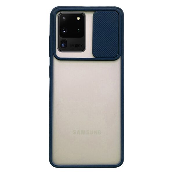 

Силиконовый чехол Camshield со шторкой защищающей камеру для Samsung Galaxy S20 Ultra (Синий)