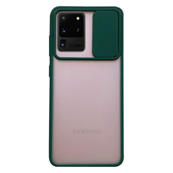 

Силиконовый чехол Camshield со шторкой защищающей камеру для Samsung Galaxy S20 Ultra (Зеленый)