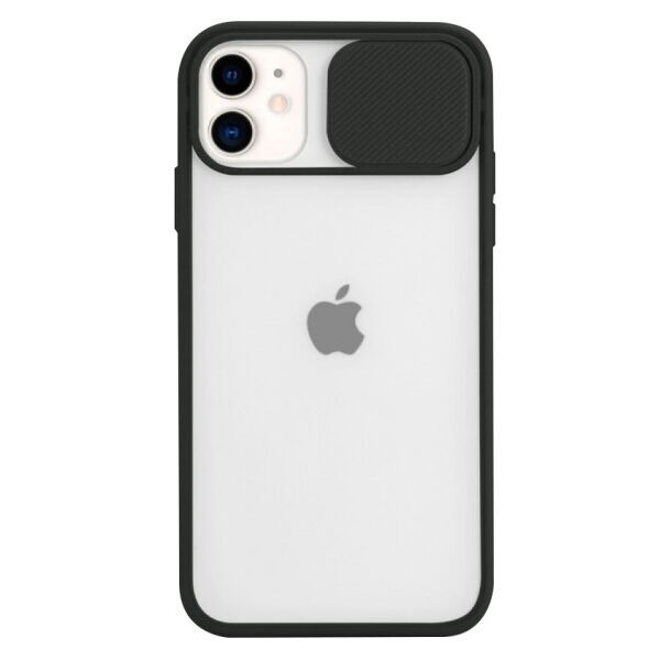

Силиконовый чехол Camshield со шторкой защищающей камеру для Apple iPhone 11 (6.1") (Черный)