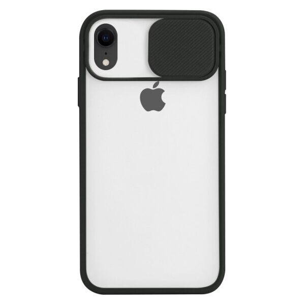 

Силиконовый чехол Camshield со шторкой защищающей камеру для Apple iPhone XR (6.1") (Черный)