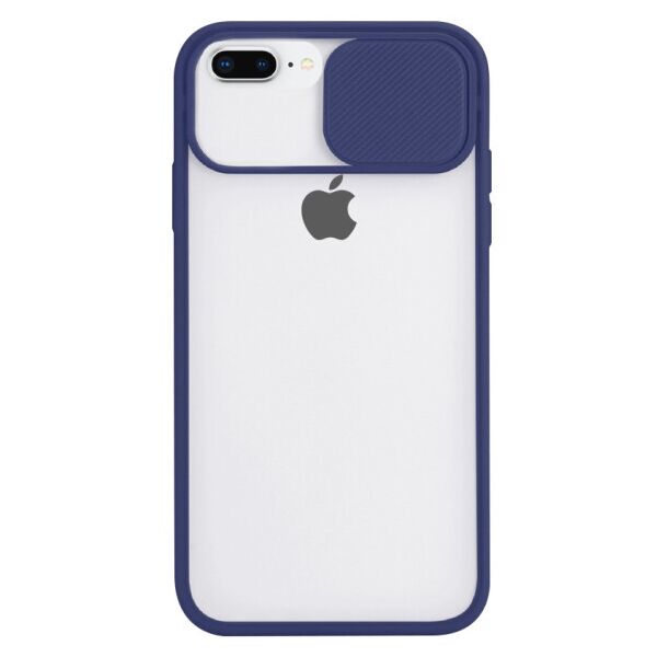 

Силиконовый чехол Camshield со шторкой защищающей камеру для Apple iPhone 7 plus / 8 plus (5.5") (Синий)