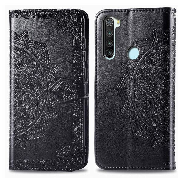 

Кожаный чехол (книжка) Art Case с визитницей для Xiaomi Redmi Note 8 (Черный)