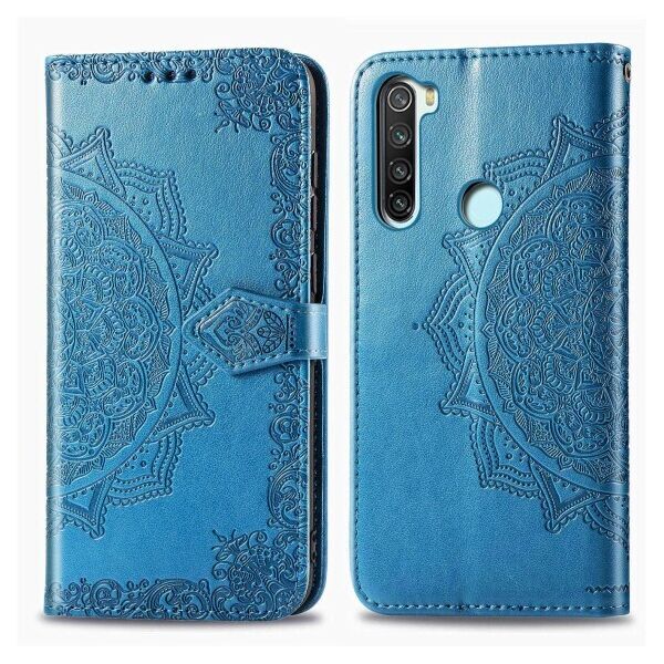 

Кожаный чехол (книжка) Art Case с визитницей для Xiaomi Redmi Note 8 (SteelBlue)