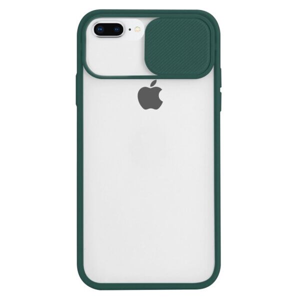 

Силиконовый чехол Camshield со шторкой защищающей камеру для Apple iPhone 7 plus / 8 plus (5.5") (Зеленый)
