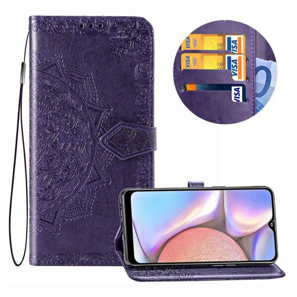 

Кожаный чехол (книжка) Art Case с визитницей для Samsung Galaxy A10s (Indigo)