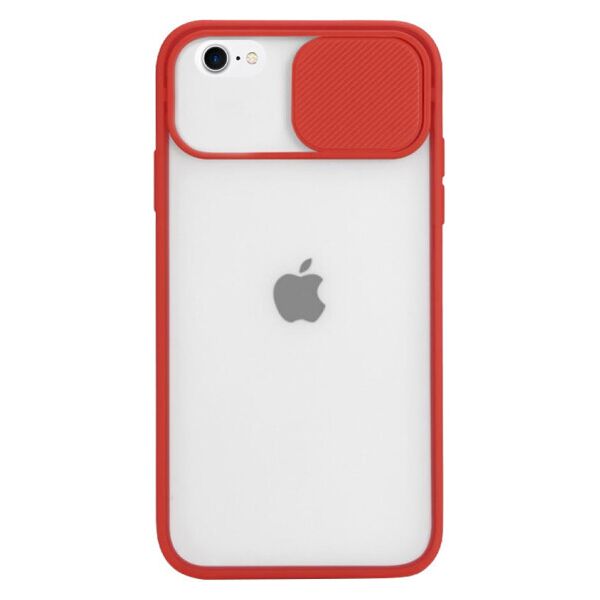 

Силиконовый чехол Camshield со шторкой защищающей камеру для Apple iPhone 7 / 8 / SE (2020) (4.7) (Красный)