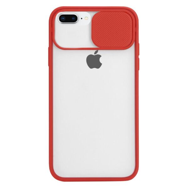 

Силиконовый чехол Camshield со шторкой защищающей камеру для Apple iPhone 7 plus / 8 plus (5.5") (Красный)