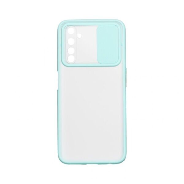 

Силиконовый чехол Camshield со шторкой защищающей камеру для Realme 6 pro (Голубой)