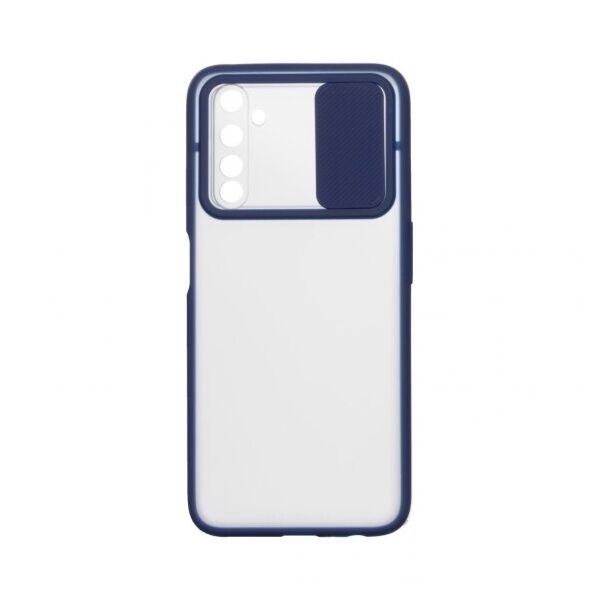 

Силиконовый чехол Camshield со шторкой защищающей камеру для Realme 6 pro (Синий)