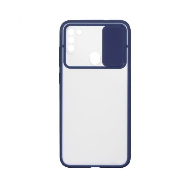 

Силиконовый чехол Camshield со шторкой защищающей камеру для Samsung Galaxy M11 / A11 (Синий)