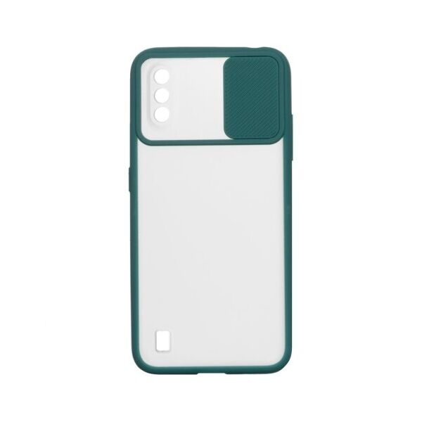 

Силиконовый чехол Camshield со шторкой защищающей камеру для Samsung Galaxy A01 (Зеленый)