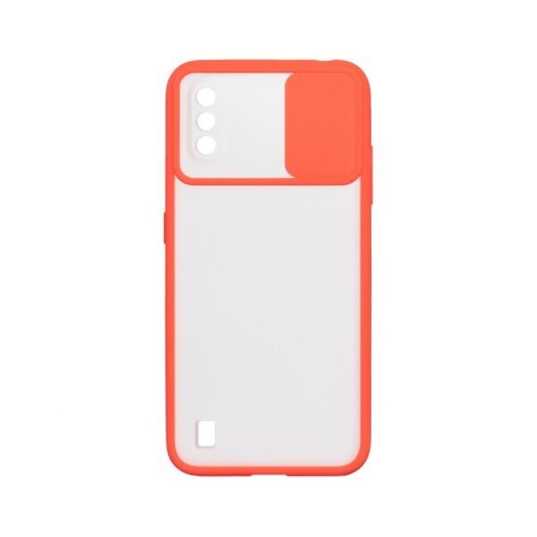 

Силиконовый чехол Camshield со шторкой защищающей камеру для Samsung Galaxy A01 (Красный)