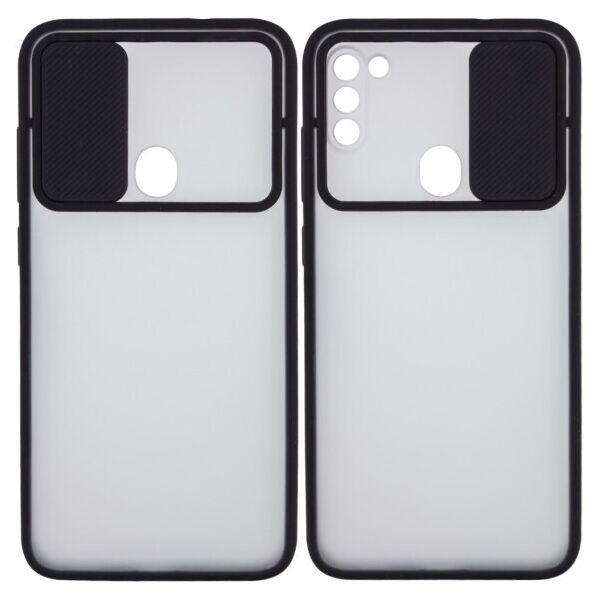 

Силиконовый чехол Camshield со шторкой защищающей камеру для Samsung Galaxy M11 / A11 (Черный)