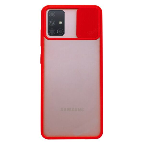 

Силиконовый чехол Camshield со шторкой защищающей камеру для Samsung Galaxy A71 (Красный)