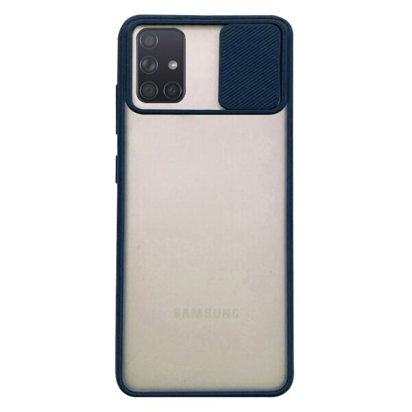 

Силиконовый чехол Camshield со шторкой защищающей камеру для Samsung Galaxy A51 (Синий)