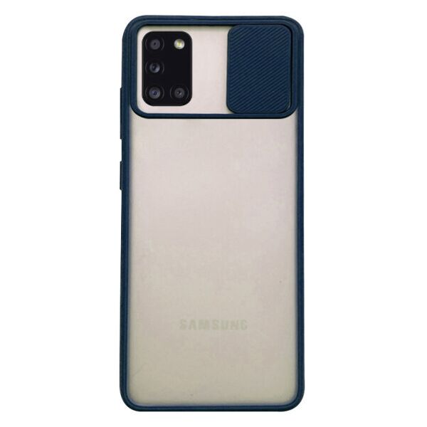

Силиконовый чехол Camshield со шторкой защищающей камеру для Samsung Galaxy A31 (Синий)