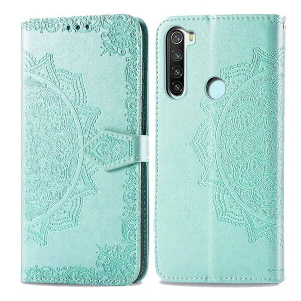 

Кожаный чехол (книжка) Art Case с визитницей для Xiaomi Redmi Note 8T (Бирюзовый)