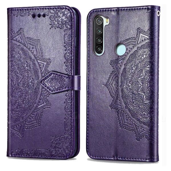 

Кожаный чехол (книжка) Art Case с визитницей для Xiaomi Redmi Note 8T (Фиолетовый)