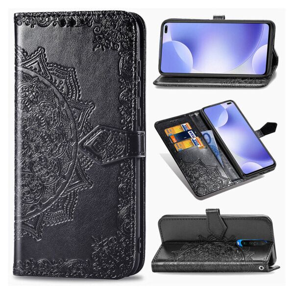 

Кожаный чехол (книжка) Art Case с визитницей для Xiaomi Redmi K30 (Черный)