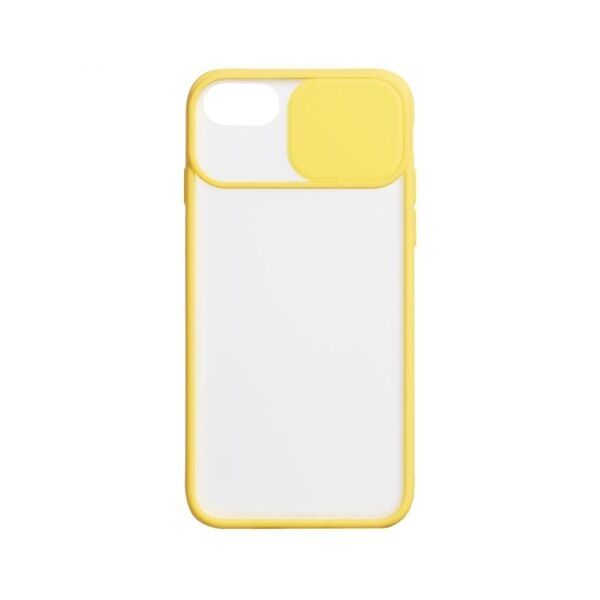 

Силиконовый чехол Camshield со шторкой защищающей камеру для Apple iPhone 7 / 8 / SE (2020) (4.7) (Желтый)