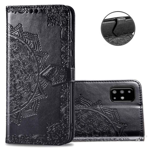 

Кожаный чехол (книжка) Art Case с визитницей для Samsung Galaxy A51 (Черный)