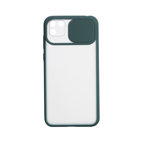 

Силиконовый чехол Camshield со шторкой защищающей камеру для Huawei Y5P Eur Ver (Зеленый)