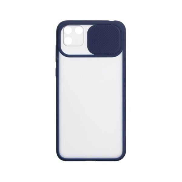 

Силиконовый чехол Camshield со шторкой защищающей камеру для Huawei Y5P Eur Ver (Синий)